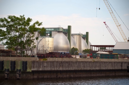 Newtown Creek Digester Eggs in Greenpoint, photo courtesy of 7 Stops Magazine